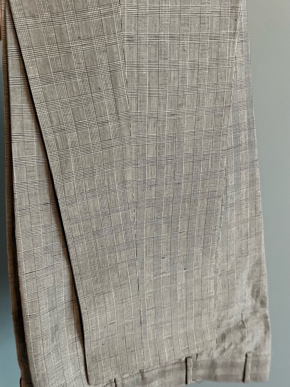 Men's Tan Glen Plaid Dress Pants